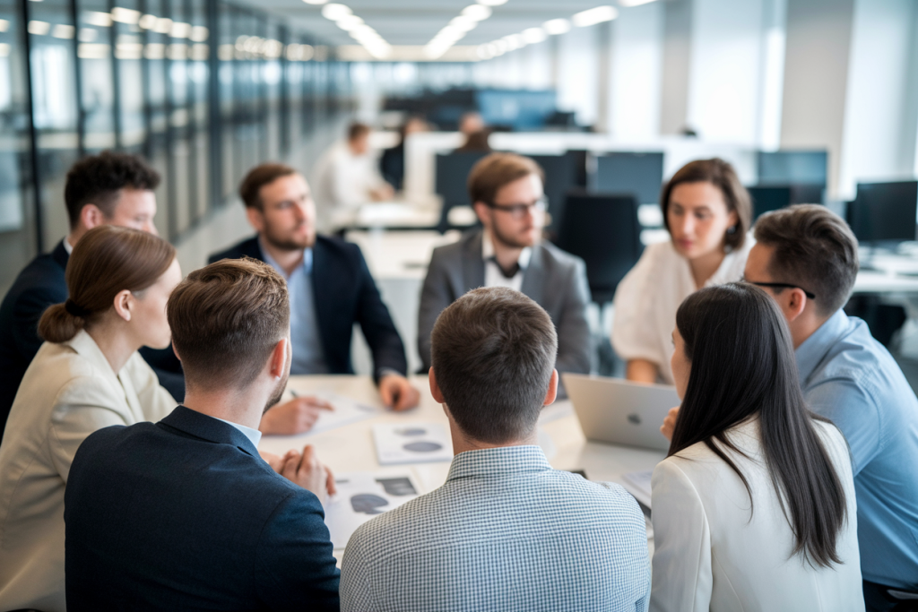 groupe-divers-professionnels-table-bureau