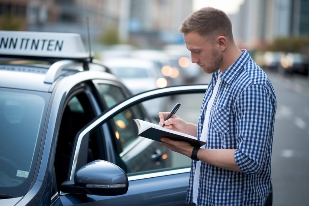 moniteur-auto-voiture-parking-carnet