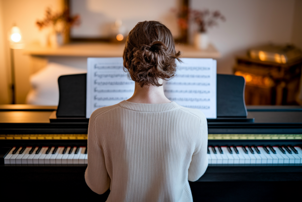 personne-dos-piano-pupitre-vide