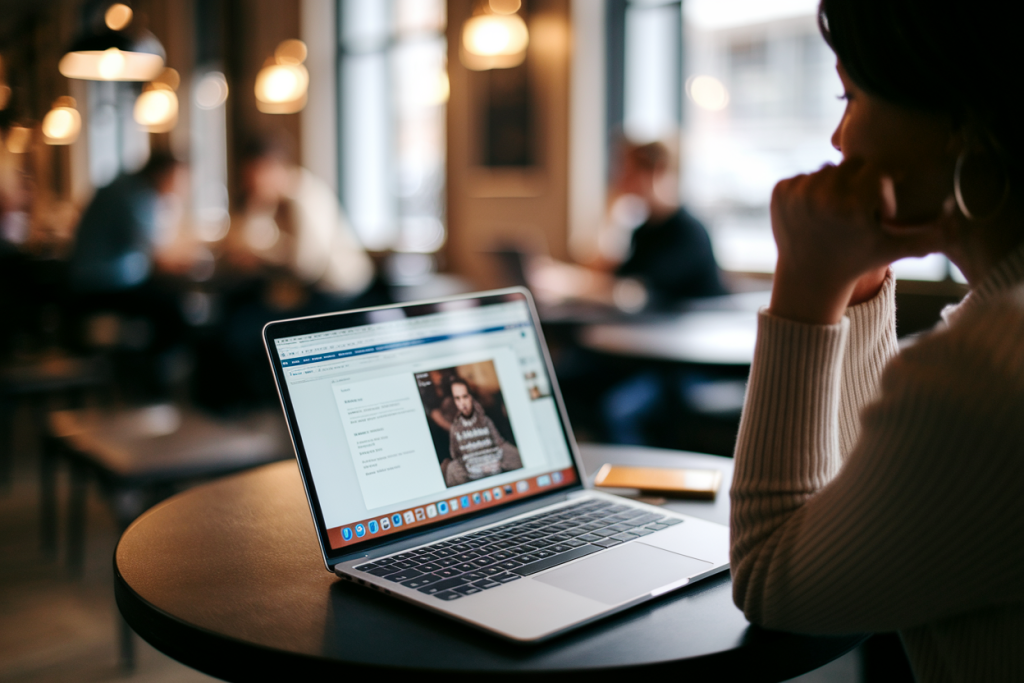 personne-table-cafe-ordinateur-fond-flou