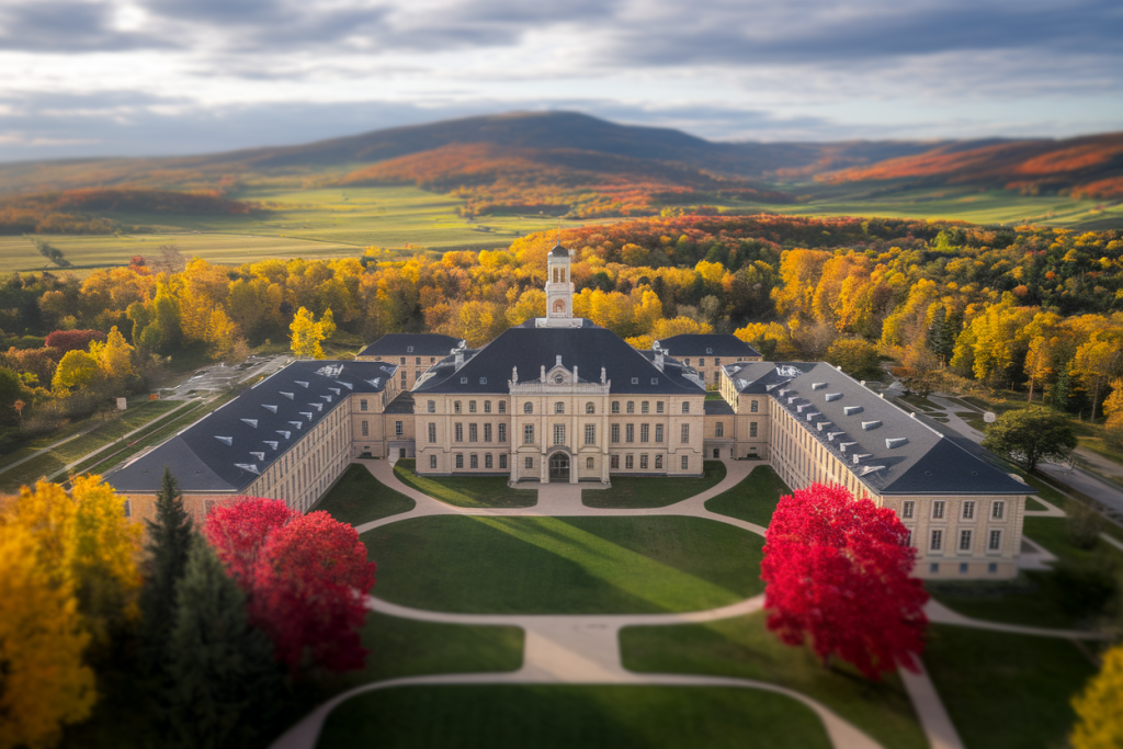 vue-aerienne-campus-rhone-batiment-automne